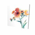 Begin Home Decor 32 x 32 in. Watercolor Flowers-Print on Canvas 2080-3232-FL157